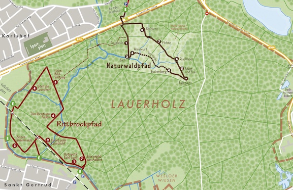 Karte Lauerholz Klein